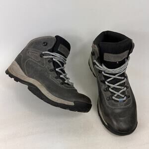Columbia newton ridge plus size 9 grey leather waterproof athletic hiking boots